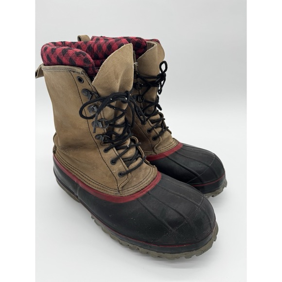 Vtg Red Wing Duck Boots And New Inserts ANSI Approved Mens Size 11 USA Steel Toe - Picture 8 of 11